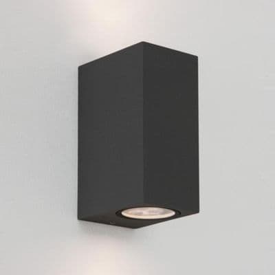 Chios 150 Outdoor Up & Down Wall Light in Black IP44 - astro 1310004