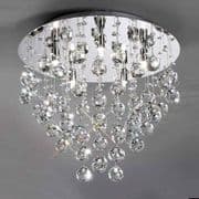 Churton 5 Light Round in Polished Chrome and Crystal