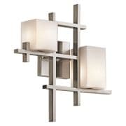 City Lights Wall Light finished in Classic Pewter with Opal Glass Shades - KICHLER KL/CITYLIGHTS2