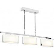 Clef 3 Light Bar in Polished Chrome with Gloss White Glass Shades - ENDON CLEF-BAR-3CH