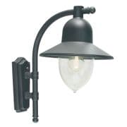 Como Wall Lantern finished in Black with a Polycarbonate Lens IP44 - NORLYS C2 BLACK