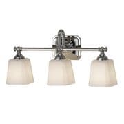 Concord 3 Light Bathroom Mirror/Wall Light in Polished Chrome and Opal-Etched Glass Shades IP44 - FEISS FE/CONCORD3 BATH