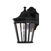 Cotswold Lane Small Outdoor Wall Lantern in a Black finish with Clear Bevelled Glass IP44 - FEISS FE/COTSLN2/S BK
