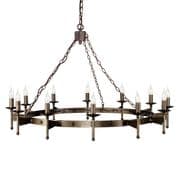 Cromwell 12 Light Medieval Style Chandelier in an Old Bronze Finish - ELSTEAD CW12