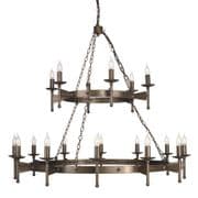 Cromwell 18 Light Medieval Style Chandelier in an Old Bronze Finish - ELSTEAD CW18