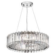 Crystal Skye 8 Light Chandelier in Polished Chrome and Crystal IP44 - KICHLER KL/CRSTSKYE8
