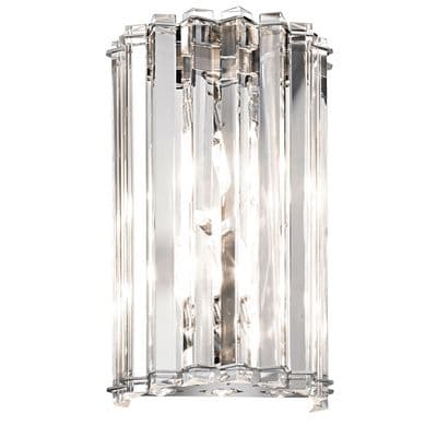Crystal Skye Wall Light in Polished Chrome and Crystal IP44 - KICHLER KL/CRSTSKYE2