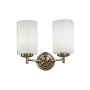 Dareham Double Wall in a Bronze Finish with Opal Glass Shades