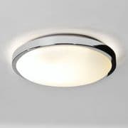 Denia IP44 Bathroom Ceiling Light in Polished Chrome and Opal Glass - astro 1134001