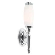 Dryden 5 Solid Brass Single Bathroom Wall Light in a Polished Chrome finish and Glass Shade IP44 - ELSTEAD BATH/DRYDEN5 PC