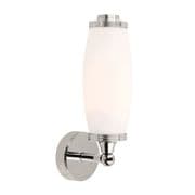Eliot 1 Solid Brass Single Bathroom Wall Light in a Polished Chrome finish and Glass Shade IP44 - ELSTEAD BATH/ELIOT1 PC