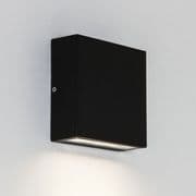 Elis Single LED IP54 Outdoor Square Wall Down Light in Black - astro 1331001