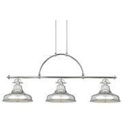 Emery 3 Light Isle Pendant in Imperial Silver with Glass Diffusers - QUOIZEL QZ/EMERY3/P IS