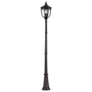 English Bridle Large Outdoor Lampost in a Black Finish with Clear Seeded Glass IP44 - FEISS FE/EB5/L BLK