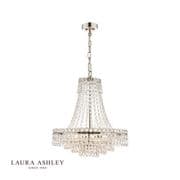 Enid 5 Light Chandelier in Polished Chrome and Crystal Decoration - Laura Ashley LA3691119-Q