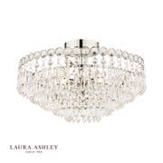 Enid 5 Light Semi Flush in Polished Chrome and Crystal Decoration - Laura Ashley LA3756041-Q