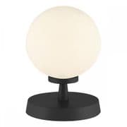 Esben Touch Lamp in Matt Black with an Opal Glass Shade - där ESB4122-02