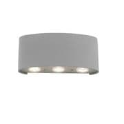 Essen III Indoor/Outdoor LED Wall Light in a Silver/Grey Finish IP54