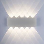 Essen V Indoor/Outdoor LED Wall Light in a Silver/Grey Finish IP54