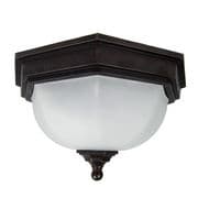 Fairford Outdoor Flush Porch Lantern in an Old Bronze Finish IP44 - GARDEN ZONE GZH/FF12