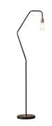 Farndon Floor Lamp in a Matt Black Finish with Copper Detail