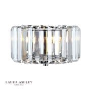 Fernhurst Wall Light in Polished Chrome and Crystal - LAURA ASHLEY LA3727739-Q