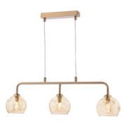 Feya 3 Light Bar Fitting in a Soft Bronze Finish with Champagne Glass Shades - där FEY6263-16