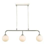 Feya 3 Light Bar in Polished Chrome with Opal Glass Shades - där FEY6250-02