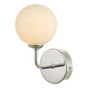 Feya Wall Light in Polished Chrome with an Opal Glass Shade - där FEY0750-02