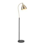 Franklin Floor Lamp in a Matt Black and Antique Brass Finish - ENDON 98748