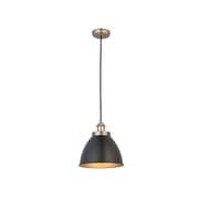 Franklin Small Pendant in a Matt Black and Pewter Finish - ENDON 98750