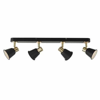 Fry 4 Light Spot Light Bar finished in Black with Rose Detail - där FRY8454
