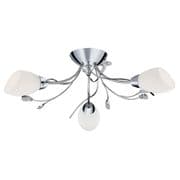 Gardenia 3 Light Fitting in Polished Chrome with Cone Shaped Opal Glass - SEARCHLIGHT 1763-3CC