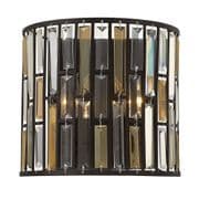 Gemma Wall Light In Vintage Bronze with Amber Pearl and Clear Crystal Prisms - HINKLEY HK/GEMMA2/A VBZ