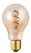 GLS 4W ES (E27) LED 1800k Vintage Spiral Filament Bulb Amber Glass
