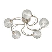 Grays 5 Light Fitting in a Bronze Finish with Glass Spheres