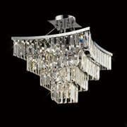 Guilden 5 Light in Polished Chrome and Crystal Drops