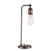 Hal Table Lamp in Aged Copper and Aged Pewter - ENDON 76339