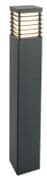 Halmstad Large Bollard finished in Black IP65 - NORLYS H/STAD L E27 BLK