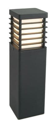 Halmstad Medium Bollard finished in Black IP65 - NORLYS H/STAD M E27 BLK