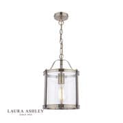 Harrington Single Pendant in an Antique Brass Finish with Clear Glass - Laura Ashley LA3756217-Q