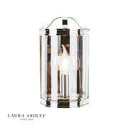 Harrington Wall Light in a Polished Chrome Finish with Clear Glass - Laura Ashley LA3732114-Q