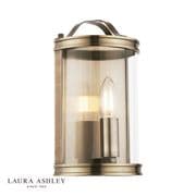 Harrington Wall Light in an Antique Brass Finish with Clear Glass - Laura Ashley LA3756383-Q