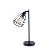 Harworth Cage Table Lamp in a Matt Black Finish with an Adjustable Head