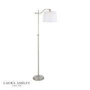 Hemsley Floor Lamp in Matt Antique Brass with an Ivory Shade, Switched - Laura Ashley LA3756330-Q