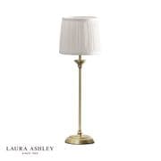 Hemsley Touch Table Lamp in Antique Brass with an Ivory Shade, Switched - Laura Ashley LA3756320-Q