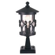 Hereford Die-Cast Aluminium Pedestal in a Black Finish IP23 Rated - ELSTEAD BL12