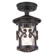 Hereford Die-Cast Aluminium Porch Lantern (Fixed) in a Black Finish IP23 Rated - ELSTEAD BL13A