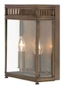 Holborn Double Solid Brass Lantern in a Dark Bronze Finish IP44 - ELSTEAD HL7/M DB