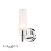 Howard Bathroom Wall Light in Polished Chrome and Frosted Glass, IP44 - Laura Ashley LA3756153-Q